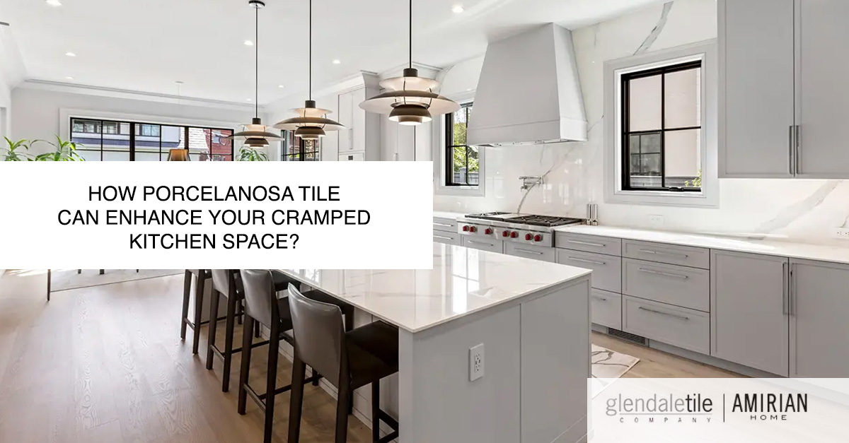 how porcelanosa tile can enhance your cramped kitchen space