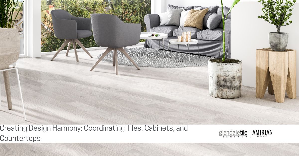 creating design harmony coordinating tiles cabinets and countertops